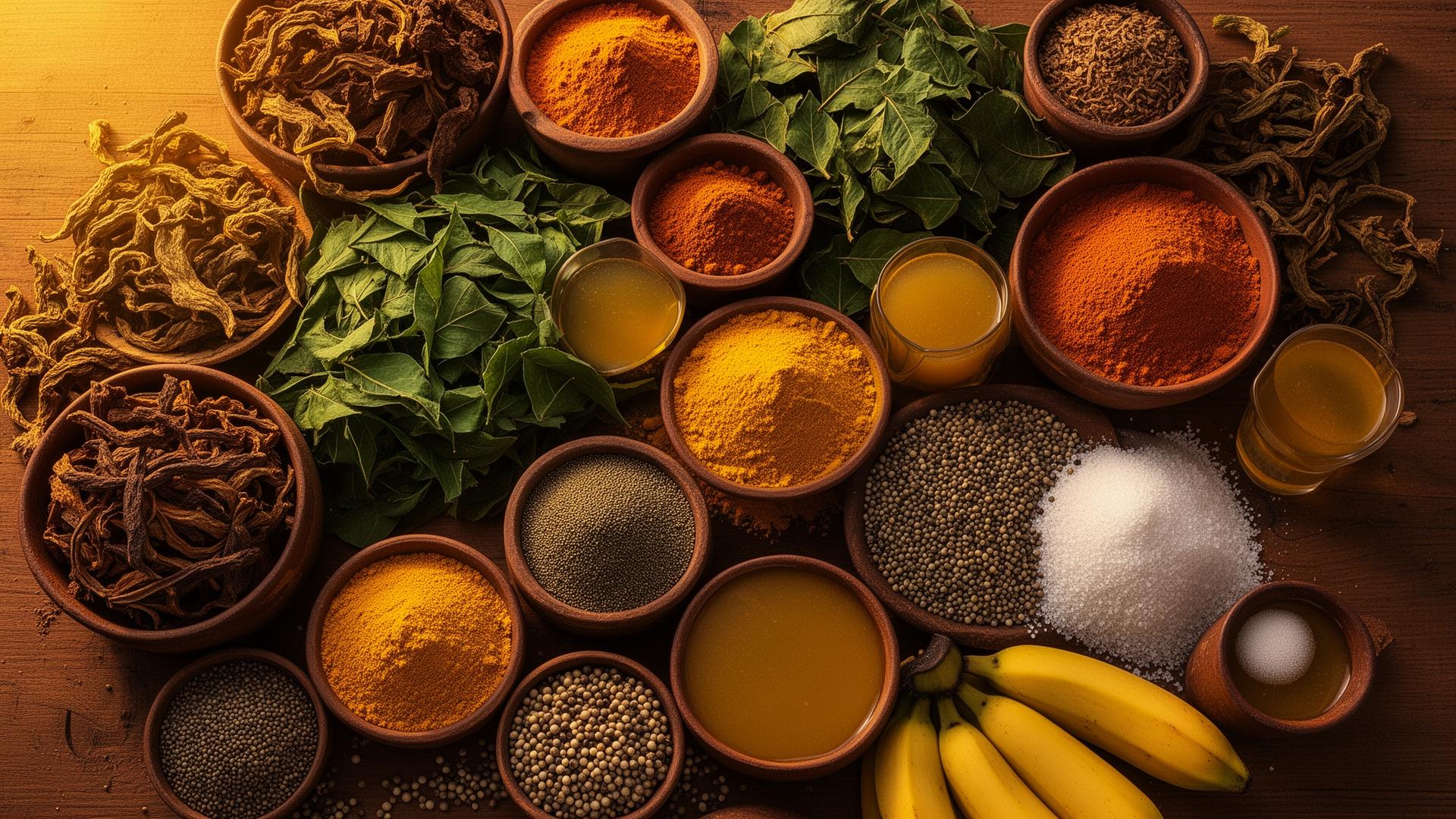 Authentic African ingredients spread